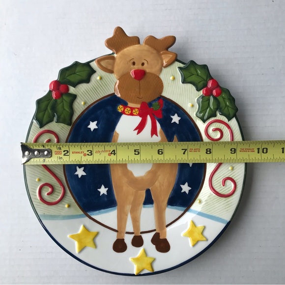 Vintage Embossed “Rudolph The Red Nosed Reindeer” Christmas Cookie Plate… - Picture 4 of 4